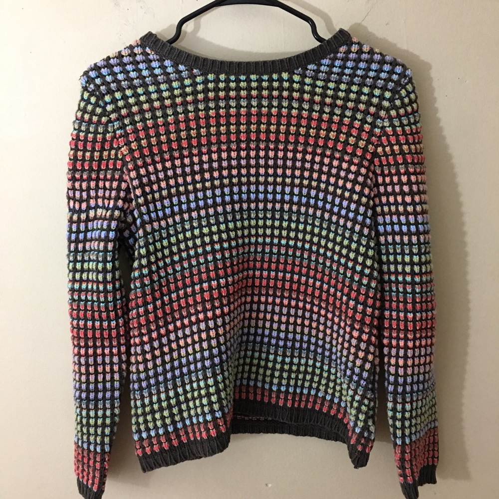 Liz Claiborne “Rainbow” Chunky Knit Sweater SZ PM